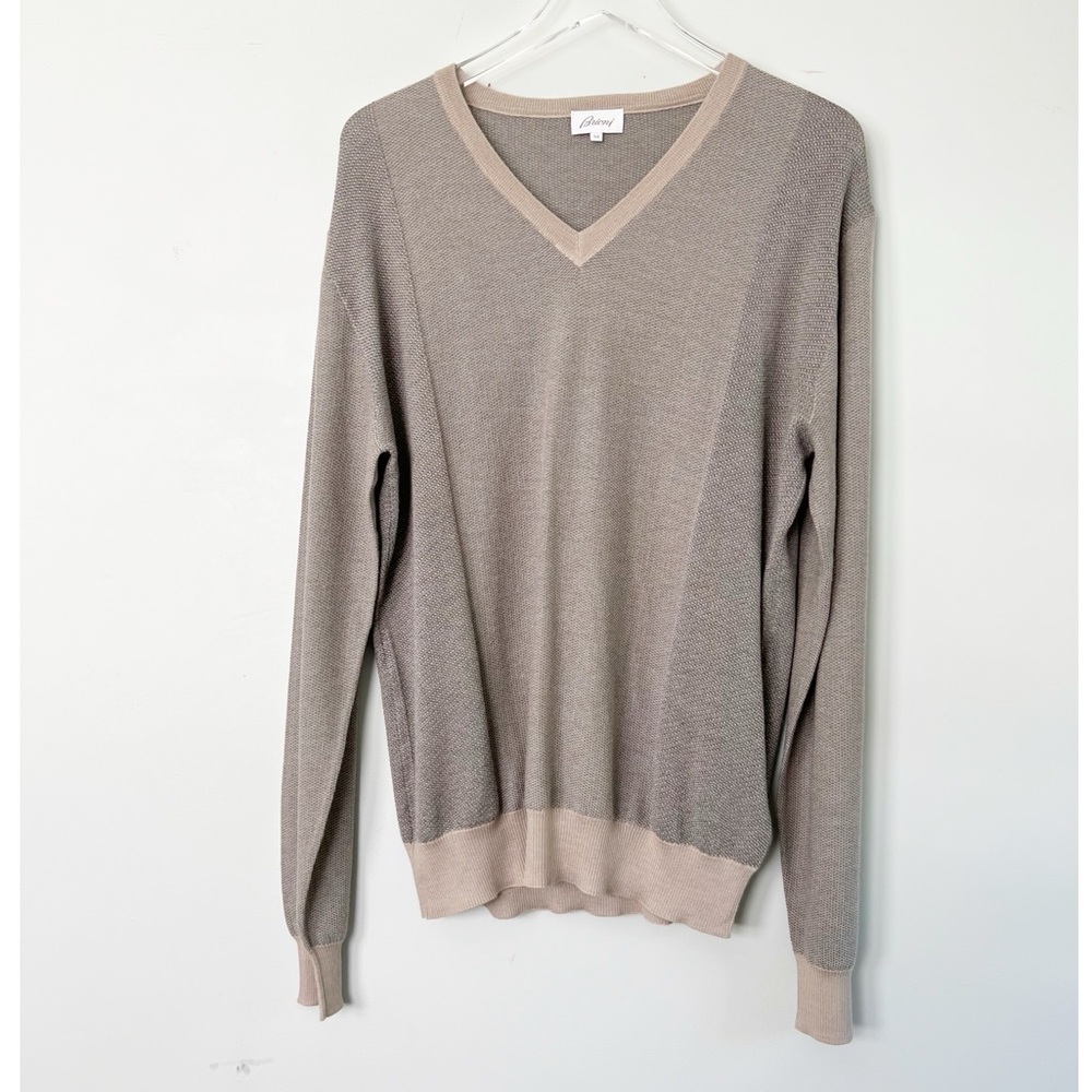 BRIONI Made in Italy V-Neck Sweater EU 54 Neiman Marcus